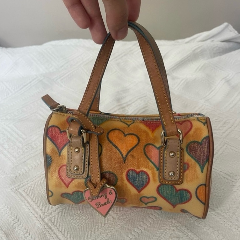 Dooney & Bourke Vintage Y2K Mini Barrel Bag Rainbow Zipper - Picture 11 of 16